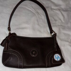 Dooney & Bourke Dark Brown Leather Shoulder Bag